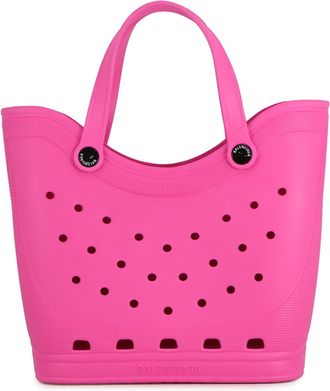 Balenciaga Pink Rubber Handbag Tote Bag (Pre-Owned)