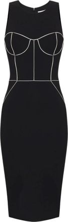 Elisabetta Franchi Sheath Dress - Dames - Casual kleedjes - Zwart - L - Polyester - Kleedjes