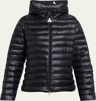 Moncler Igelhood Water-Repellent Hooded Down Jacket
