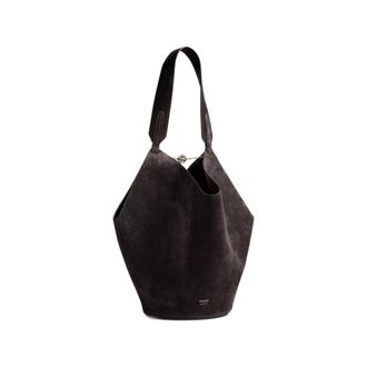 Khaite Suede Shoulder Bag