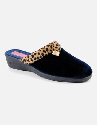 Lunar Womens Michelle Womens Slippers - Navy - Size: 7