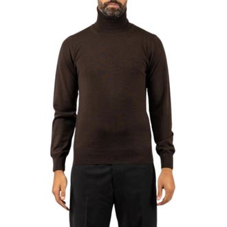 Brooksfield Dolcevita Trui - Heren - Truien - Bruin - Maat: M Wol