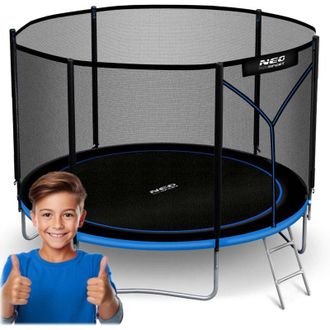 OEM Cama El&aacute;stica De Jard&iacute;n De 183 Cm Con Red Exterior Y Escalera Neo-sport