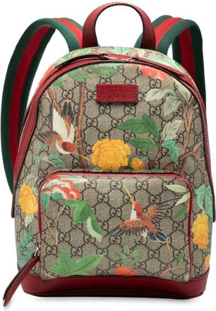 Gucci Zaino Tian piccolo in tessuto GG Supreme 2016-2025 - Marrone