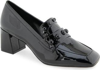 Aerosoles Izell Square Toe Pump in Black Patent at Nordstrom, Size 8.5