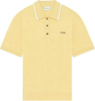 Dr&ocirc;le de Monsieur Embroidered Collar Polo Shirt