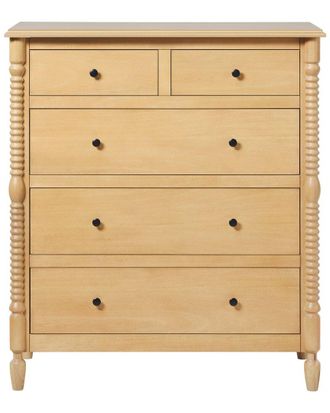 Walker Edison Vivienne Walker Edison Ez Assembly Premium Solid Wood Spindle 5-Drawer Dresser