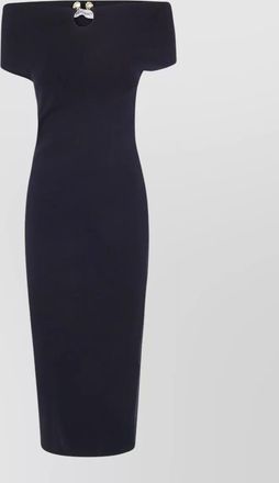 Alberta Ferretti stretch viscose midi dress