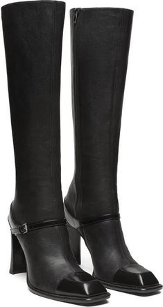 Alexander McQueen Niko Leather Knee High Boot in Black at Nordstrom, Size 38.5