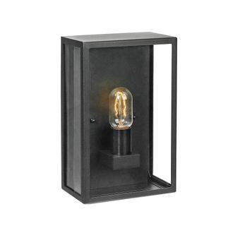 Netlighting Lofoten Outdoor Half Wall Light Black IP44 E27