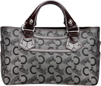 Celine Pre-owned Handbags, female, Gray, Size: ONE SIZE Pre-owned Canvas Handbag