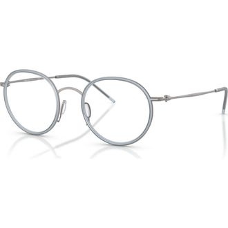 Giorgio Armani 49mm Round optical glasses in Grey at Nordstrom