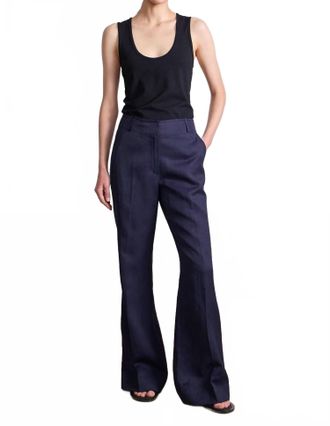 Apiece Apart Adi Wide Leg Trouser In Midnight