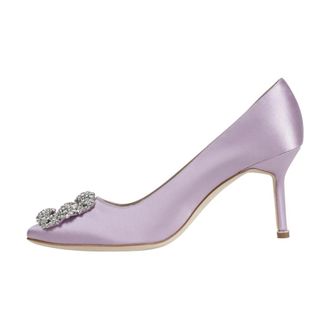 Manolo Blahnik Pumps, female, Purple, Size: 7 1/2 US Hangisi 70 Pumps