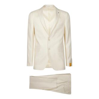 Tagliatore Single Breasted Suits, male, Beige, Size: XL Vesuvio Suit