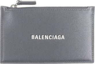 Balenciaga Pre-owned Fragment Card Case - Heren - Vintage Accessoires - Grijs - ONE Size - Leer - Vintage