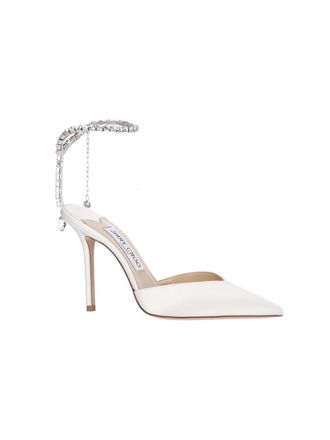 Jimmy Choo London Womens With Heel White Outer: Textile High Shoes