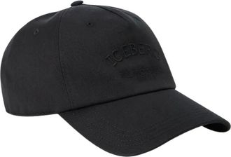 Iceberg Pet met geborduurd logo - Zwart