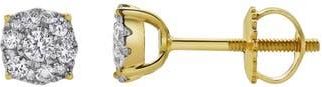 LuvMyJewelry Lab Grown Diamond Cluster Stud Earrings in 14K Yellow Gold at Nordstrom Rack