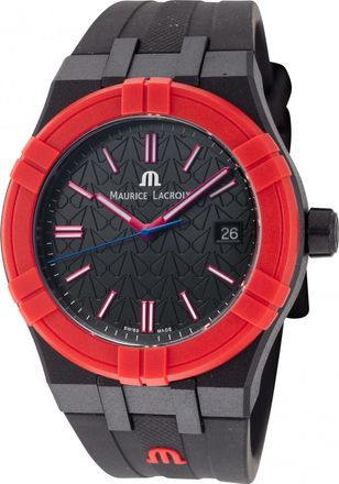 Maurice Lacroix AI2008-04000-400-J Mens Aikon Tide Watch - Black - One Size