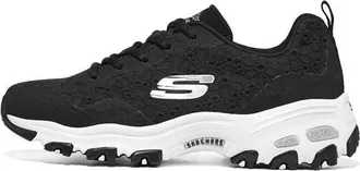 Skechers (WMNS) Skechers DLites 1.0 Black White 896090-BKW