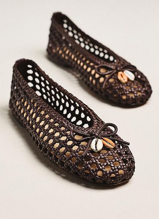 Dolce Vita Cason Charm Woven Ballet Flats