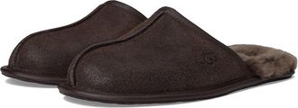 UGG Scuff Leather Distressed Mens Slippers Dusted Cocoa : 10 D - Medium, Suede