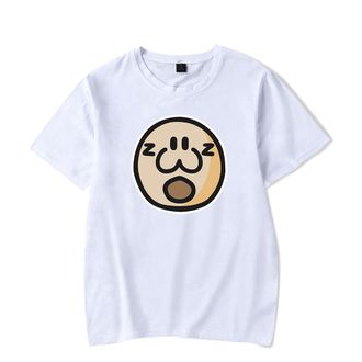 Generic HAMINATIONS Youth Print T-Shirt Men Women O-Neck Fashionable Short Sleeve (White,S)