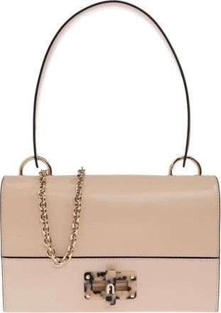 Furla Amelia Schoudertas - Dames - Schoudertassen - Beige - ONE Size - Leer - Tassen
