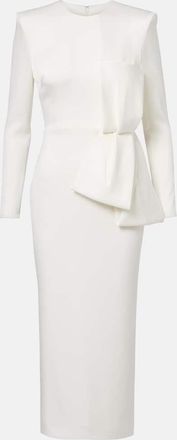 Alex Perry Bow-detail crêpe satin gown