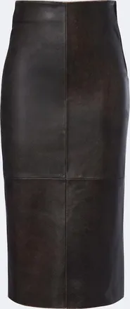 Arma Leather pencil skirt