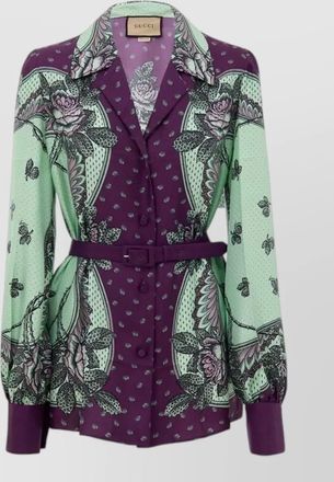 Gucci silk printed shirt
