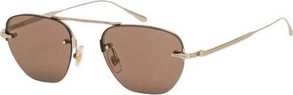 Montblanc Zonnebrillen - Heren - Zonnebrillen - Geel - 52 MM - Accessoires