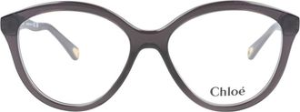 Chlo&eacute; 54mm Cat Eye Optical Glasses in Grey Grey Transparent at Nordstrom Rack
