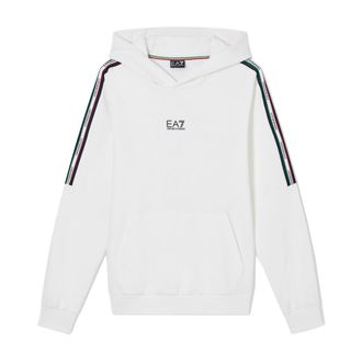Emporio Armani Hooded Sweatshirt - male - Emporio Armani EA7 - Hoodies - White - 2XL - Sweatshirts & Hoodies