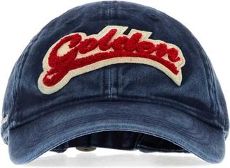 Golden Goose Denim Baseball Cap - Heren - Petten - Blauw - ONE Size - Denim - Accessoires