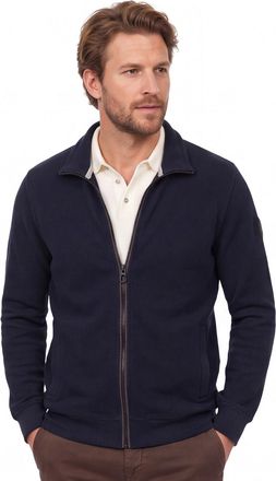 Casamoda Vest Casa Moda donkerblauw rits zonder capuchon