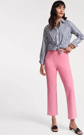 Frances Valentine Wonder Solid Stretch Stretch Pant In Pink