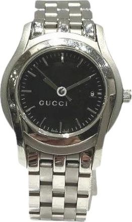 Gucci Pre-owned Watches, female, Black, Size: ONE SIZE Pre-owned Stainless Steel Watch
