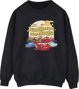 Disney Dames/Dames Cars Radiator Springs Groep Sweatshirt (Zwart)