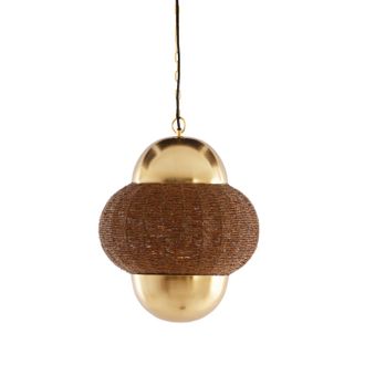 Light & Living Light&living - L&aacute;mpara Colgante - Cetara - Marr&oacute;n - Metal - E27