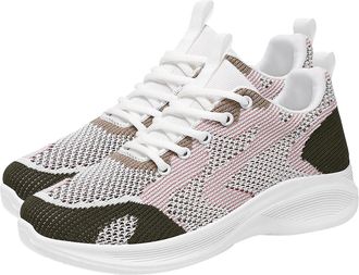 Generic Running Shoes Womens Waterproof Lightweight Sports Shoes Black Lightweight Mesh Comfort Breathable Casual Shoes Woven Trainers Sports Shoes Gym Shoes 