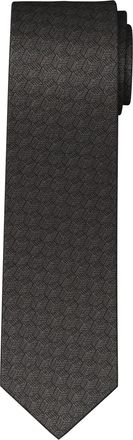 Olymp Krawatte OLYMP Seidenkrawatte, Herren, grau (mittelgrau), Obermaterial: 100% Seide, Krawatten Krawatte, mit dezentem Muster