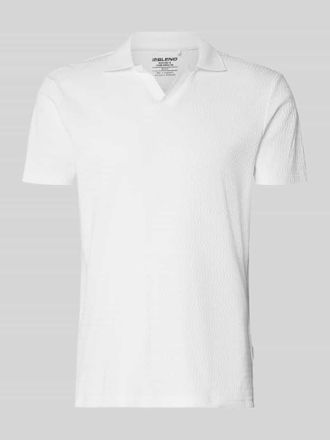 Blend Regular Fit Polo-Shirt mit Strukturmuster Modell Heskild in Offwhite, Gr&ouml;&szlig;e 3XL