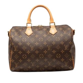 Louis Vuitton Pre-owned Speedy Bandouliere 30 - Dames - Pre-owned - Bruin - Maat: ONE Size Leer