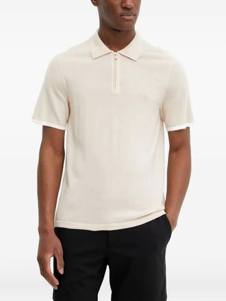 From Future Poloshirt met ritsdetail - Beige