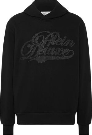 Philipp Plein Hoodie Sweatshirt Deluxe Stones - Heren - Hoodies - Zwart - 4XL - Katoen - Hoodies & sweatvesten