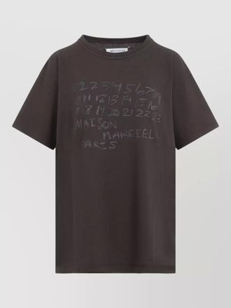 Maison Margiela graphic crew neck short sleeve relaxed t-shirt
