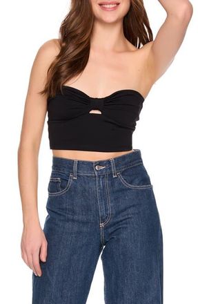 Susana Monaco Cinched Cutout Tube Top in Black at Nordstrom, Size X-Small