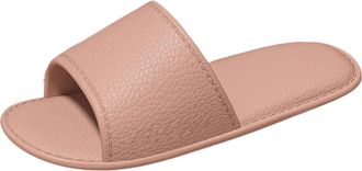 Generic Indoor and Outdoor Solid Color Thick Sole Comfortable Casual Slippers Slide on Shoes for Women (Pink, 4)